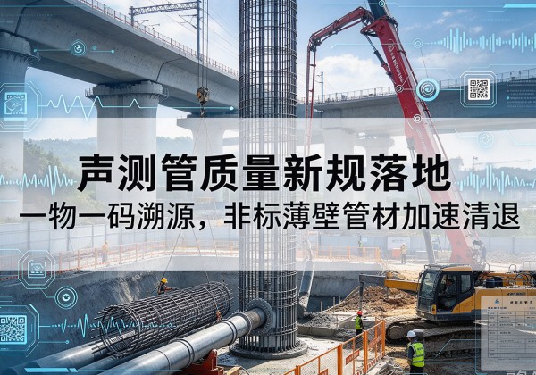 巴中声测管质量新规落地，一物一码溯源，非标薄壁管材加速清退